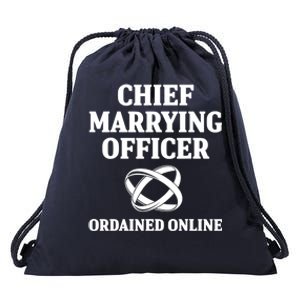 Wedding Officiant Officer Internet Ordained Minister Gift Drawstring Bag