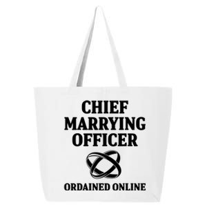 Wedding Officiant Officer Internet Ordained Minister Gift 25L Jumbo Tote