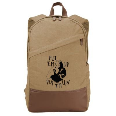 Wizard Of Oz Cowardly Lion Put Em Up Cotton Canvas Backpack