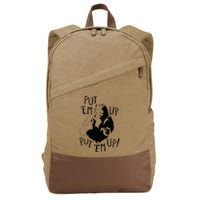 Wizard Of Oz Cowardly Lion Put Em Up Cotton Canvas Backpack