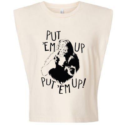 Wizard Of Oz Cowardly Lion Put Em Up Garment-Dyed Women's Muscle Tee