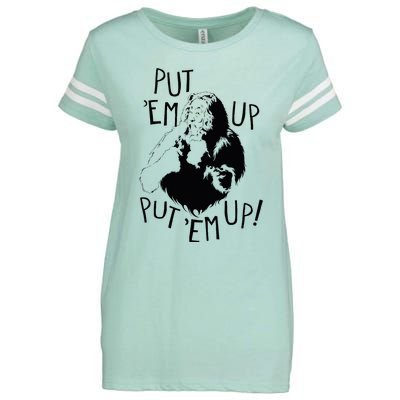 Wizard Of Oz Cowardly Lion Put Em Up Enza Ladies Jersey Football T-Shirt