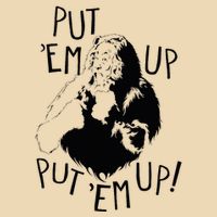 Wizard Of Oz Cowardly Lion Put Em Up Drawstring Bag