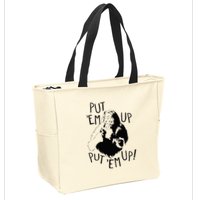 Wizard Of Oz Cowardly Lion Put Em Up Zip Tote Bag