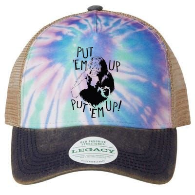 Wizard Of Oz Cowardly Lion Put Em Up Legacy Tie Dye Trucker Hat
