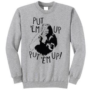 Wizard Of Oz Cowardly Lion Put Em Up Tall Sweatshirt