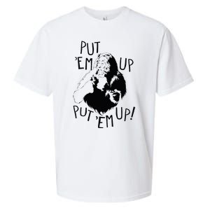 Wizard Of Oz Cowardly Lion Put Em Up Sueded Cloud Jersey T-Shirt