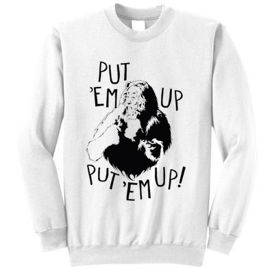 Wizard Of Oz Cowardly Lion Put Em Up Sweatshirt