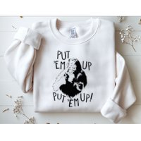 Wizard Of Oz Cowardly Lion Put Em Up Sweatshirt