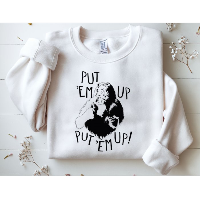 Wizard Of Oz Cowardly Lion Put Em Up Sweatshirt