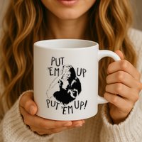 Wizard Of Oz Cowardly Lion Put Em Up Mug