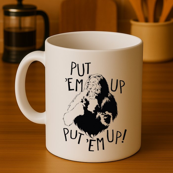 Wizard Of Oz Cowardly Lion Put Em Up Mug