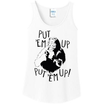 Wizard Of Oz Cowardly Lion Put Em Up Ladies Essential Tank