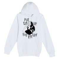 Wizard Of Oz Cowardly Lion Put Em Up Premium Pullover Hoodie