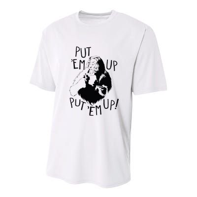 Wizard Of Oz Cowardly Lion Put Em Up Youth Performance Sprint T-Shirt