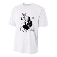 Wizard Of Oz Cowardly Lion Put Em Up Youth Performance Sprint T-Shirt