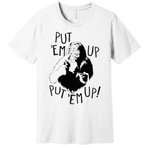 Wizard Of Oz Cowardly Lion Put Em Up Premium T-Shirt