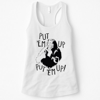 Wizard Of Oz Cowardly Lion Put Em Up Womens Tank Top