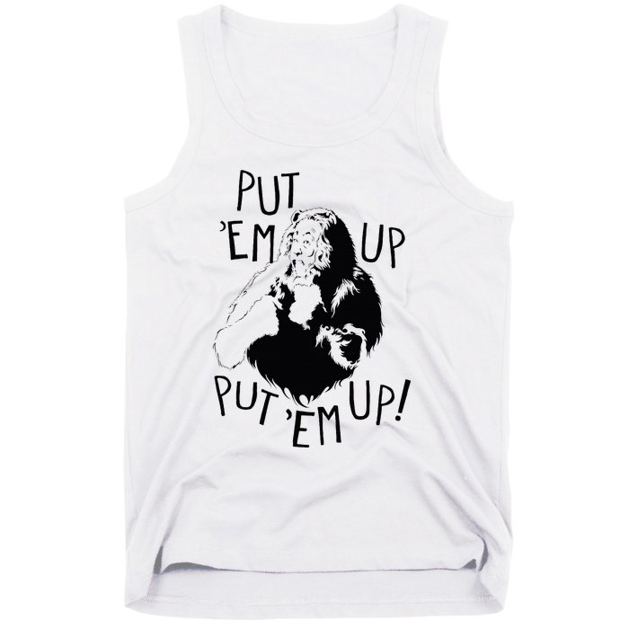 Wizard Of Oz Cowardly Lion Put Em Up Tank Top