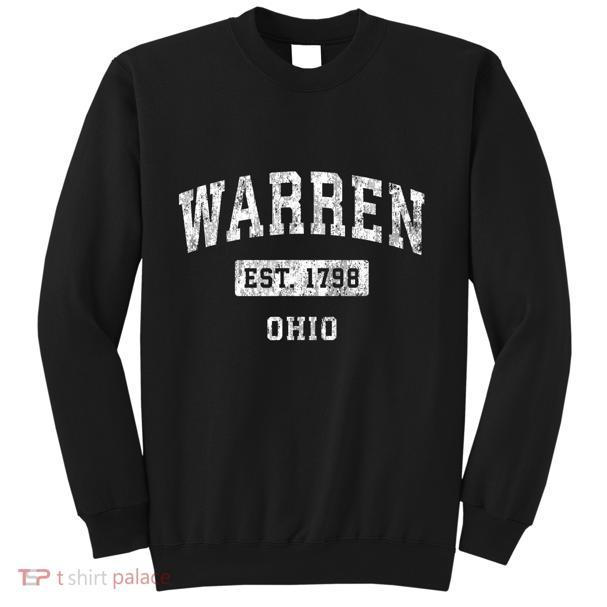 Warren Ohio Oh Vintage Established Sports Sweatshirt