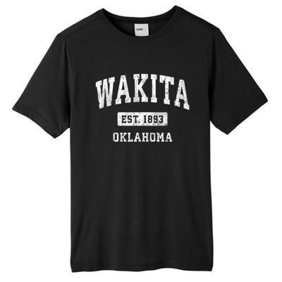 Wakita Oklahoma Ok Vintage Athletic Sports Tall Fusion ChromaSoft Performance T-Shirt