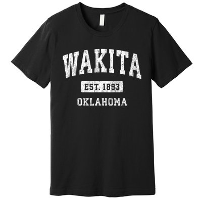 Wakita Oklahoma Ok Vintage Athletic Sports Premium T-Shirt