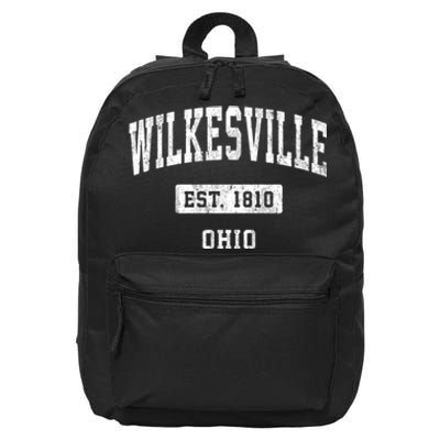 Wilkesville Ohio Oh Vintage Sports Established 16 in Basic Backpack