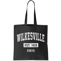 Wilkesville Ohio Oh Vintage Sports Established Tote Bag