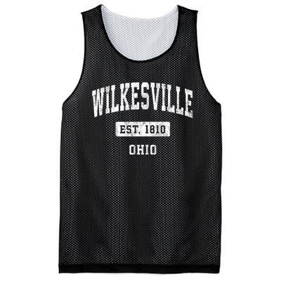 Wilkesville Ohio Oh Vintage Sports Established Mesh Reversible Basketball Jersey Tank