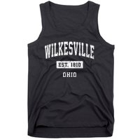 Wilkesville Ohio Oh Vintage Sports Established Tank Top