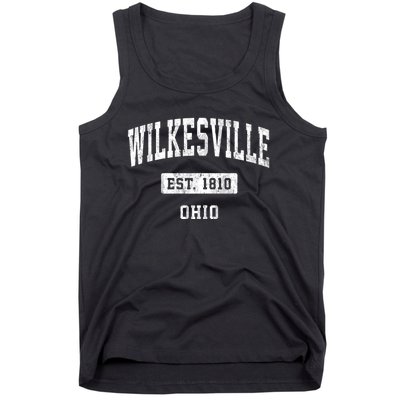 Wilkesville Ohio Oh Vintage Sports Established Tank Top