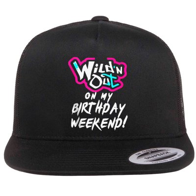 Wildn Out On My Birthday Weekend Party Fun Cute Vibrant Flatbill Hat
