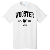 Wooster Ohio Oh Vintage Athletic Sports Design Sweatshirt Tall T-Shirt