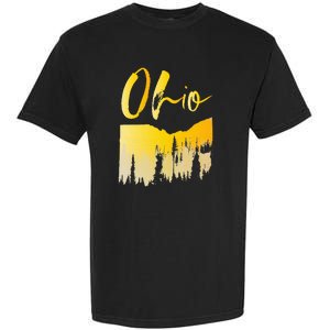 Woods Of O.H.I.O State Of Ohio B.U.C.K.E.Y.E State Garment-Dyed Heavyweight T-Shirt