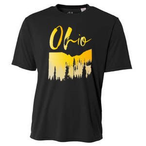 Woods Of O.H.I.O State Of Ohio B.U.C.K.E.Y.E State Cooling Performance Crew T-Shirt