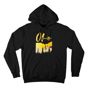 Woods Of O.H.I.O State Of Ohio B.U.C.K.E.Y.E State Hoodie