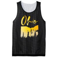 Woods Of O.H.I.O State Of Ohio B.U.C.K.E.Y.E State Mesh Reversible Basketball Jersey Tank