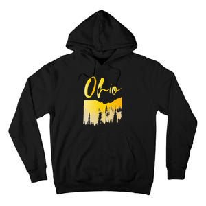 Woods Of O.H.I.O State Of Ohio B.U.C.K.E.Y.E State Tall Hoodie