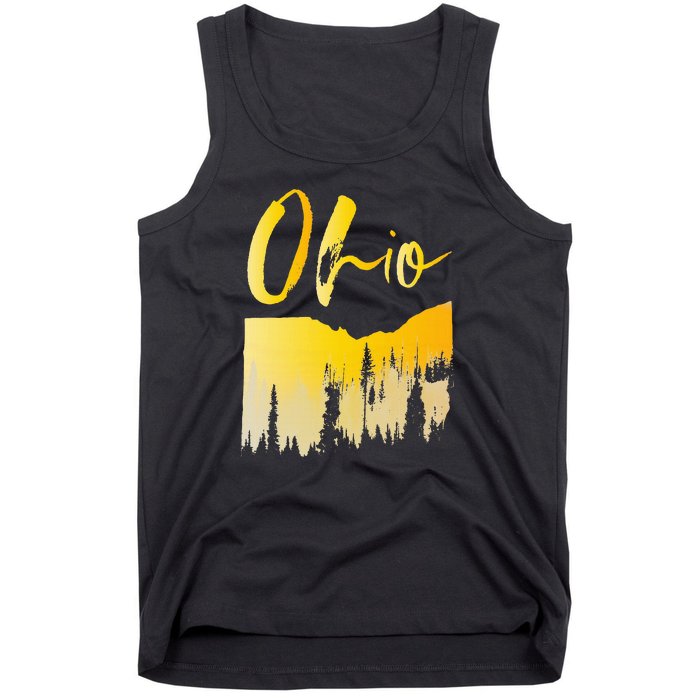 Woods Of O.H.I.O State Of Ohio B.U.C.K.E.Y.E State Tank Top