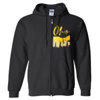 Woods Of O.H.I.O State Of Ohio B.U.C.K.E.Y.E State Full Zip Hoodie