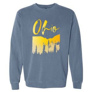 Woods Of O.H.I.O State Of Ohio B.U.C.K.E.Y.E State Garment-Dyed Sweatshirt