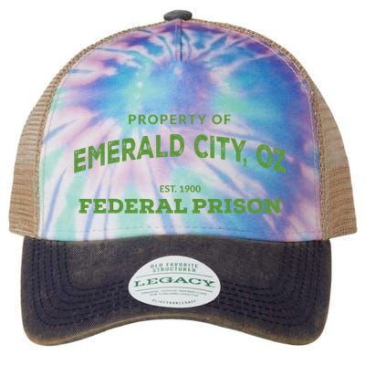 Wizard Of Oz Emerald City Oz Federal Prison Costume Legacy Tie Dye Trucker Hat