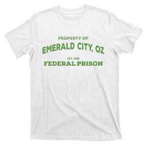 Wizard Of Oz Emerald City Oz Federal Prison Costume T-Shirt