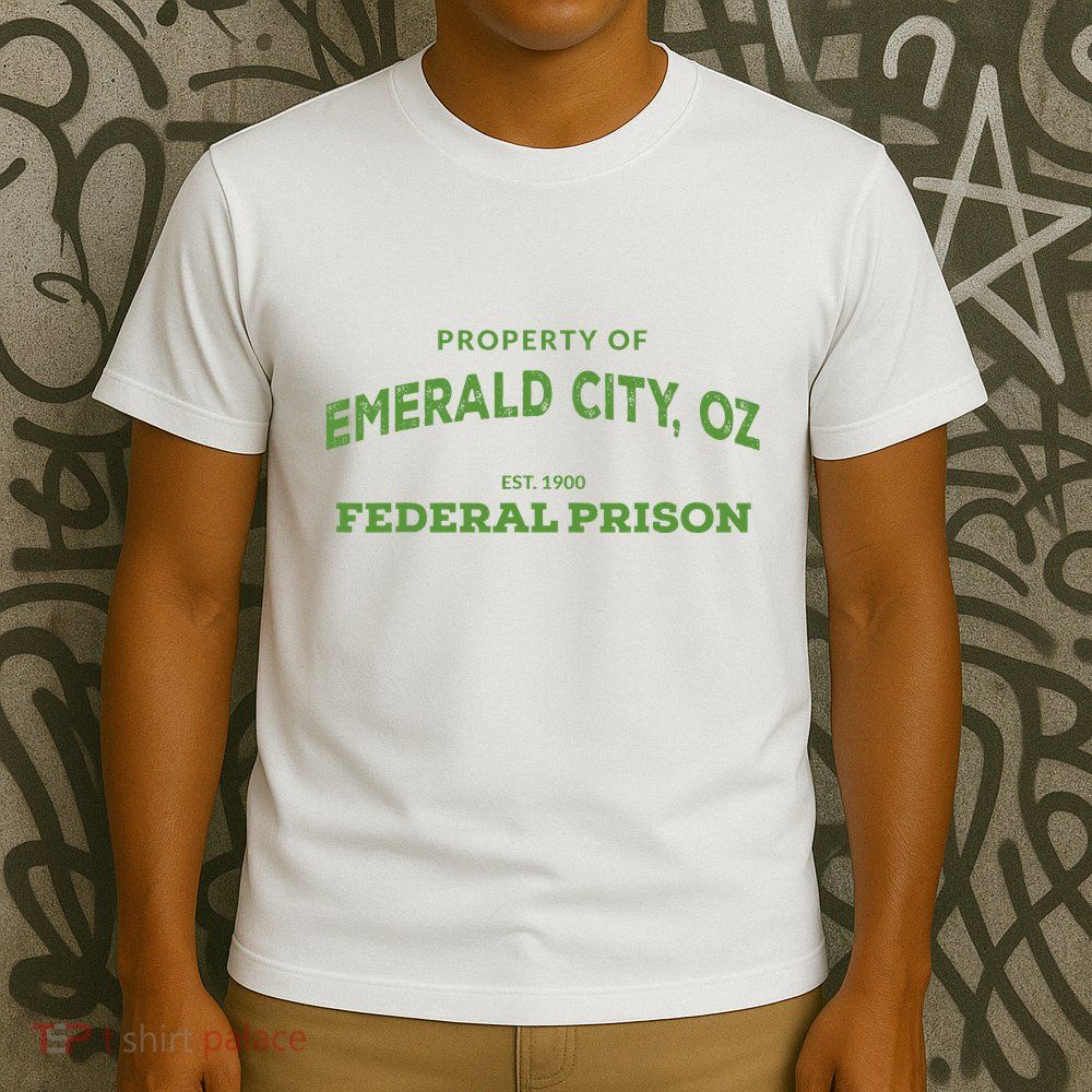 Wizard Of Oz Emerald City Oz Federal Prison Costume T-Shirt
