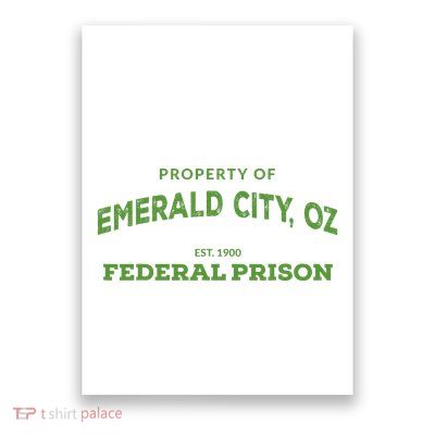 Wizard Of Oz Emerald City Oz Federal Prison Costume Poster