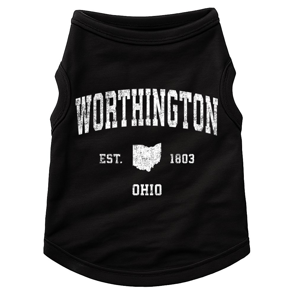 Worthington Ohio Oh Vintage Sports Doggie Tank