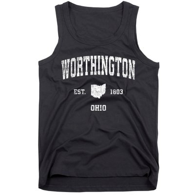 Worthington Ohio Oh Vintage Sports Tank Top