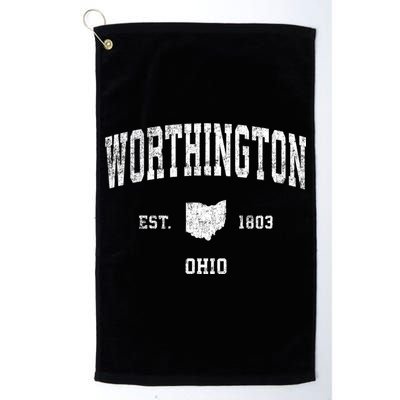 Worthington Ohio Oh Vintage Sports Golf Towel