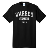 Warren Ohio Oh Vintage Established Sports Tall T-Shirt