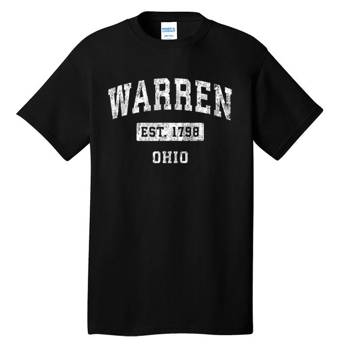 Warren Ohio Oh Vintage Established Sports Tall T-Shirt